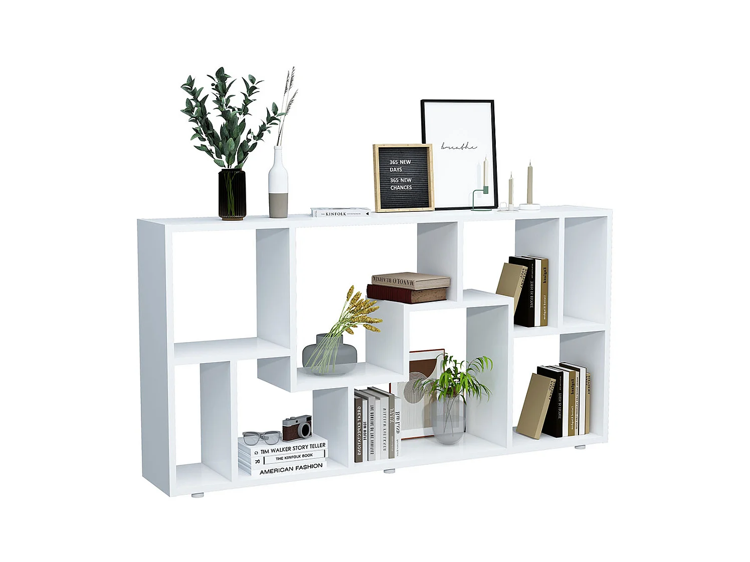 Stand Rack Lanisa White H. 58 x W. 116 x D. 20 cm