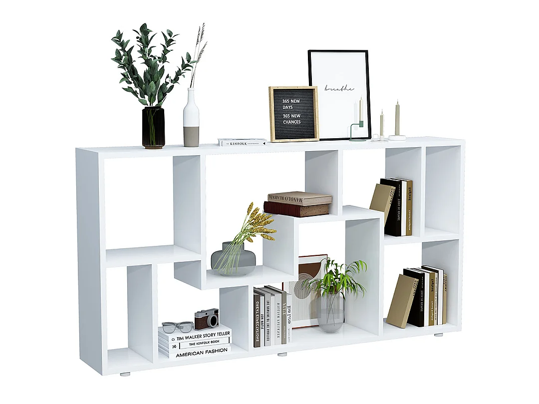 Holz Stand Regal Raumteiler Bücherregal Lanisa L