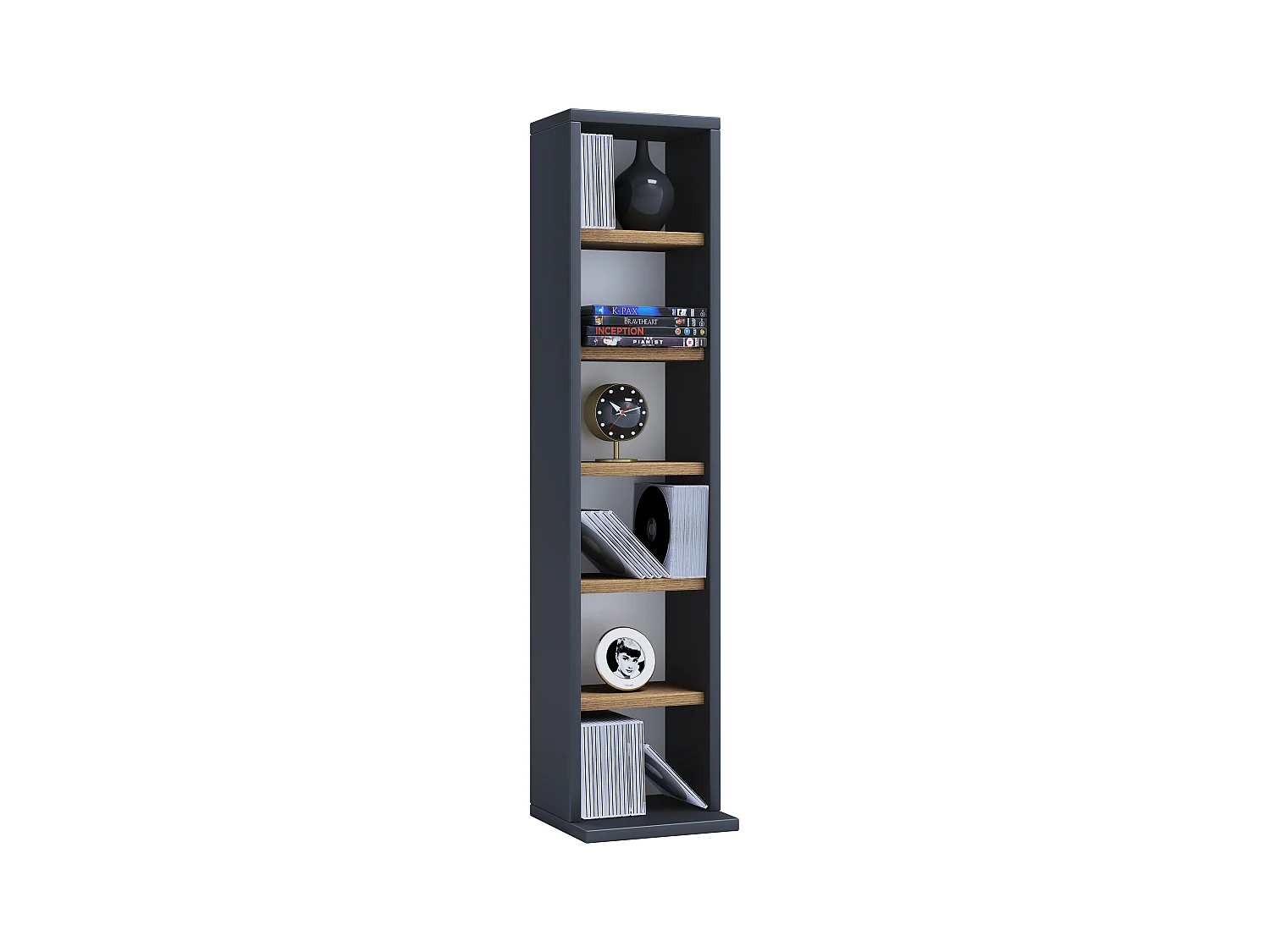 Holz CD DVD Stand Aufbewahrung Deko Regal Elementa