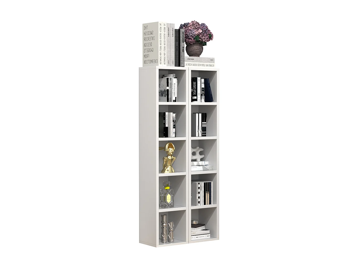 Stand Rack Megosa White H. 187 x W. 20 x D. 17 cm