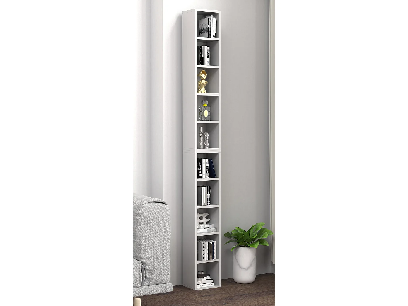 Holz CD DVD Stand Aufbewahrung Deko Regal Megosa S