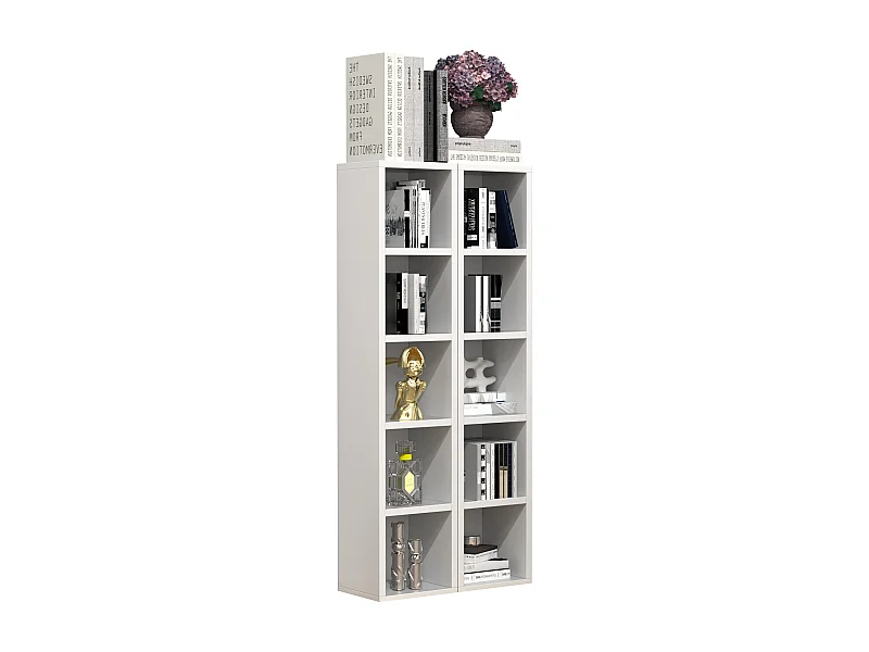 Estantería Megosa Blanco AL. 187 x AN. 20 x P. 17 cm