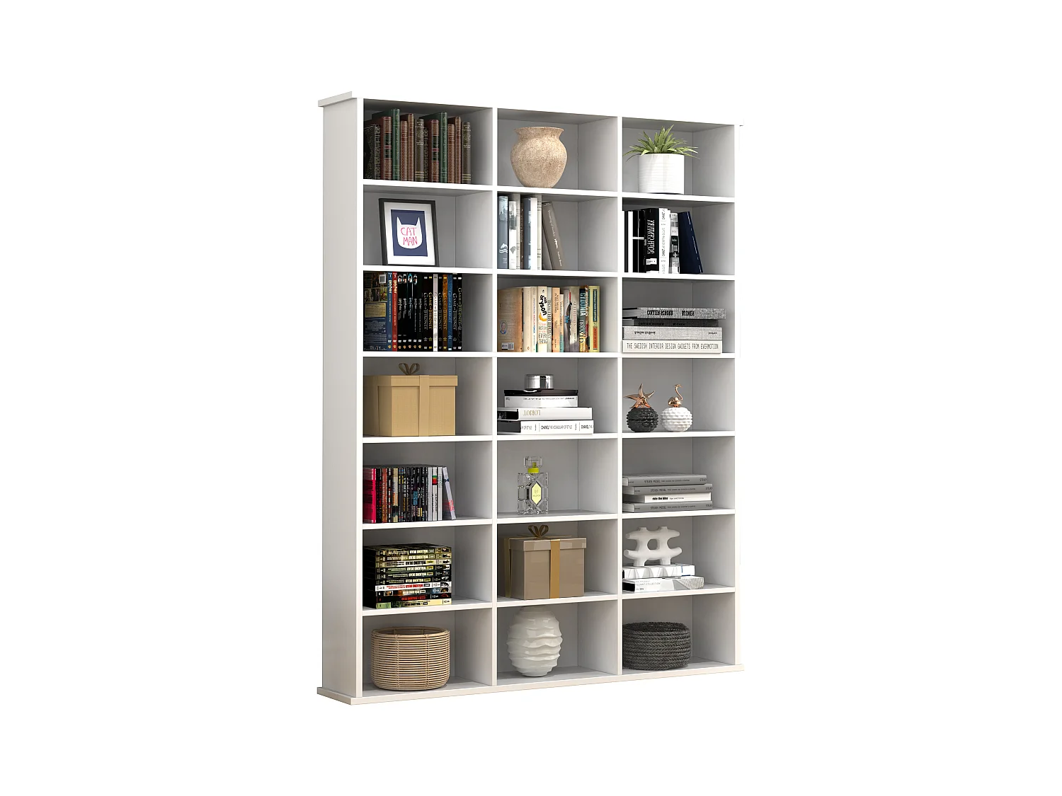Stand Rack Megosa White H. 136 x W. 105 x D. 19 cm
