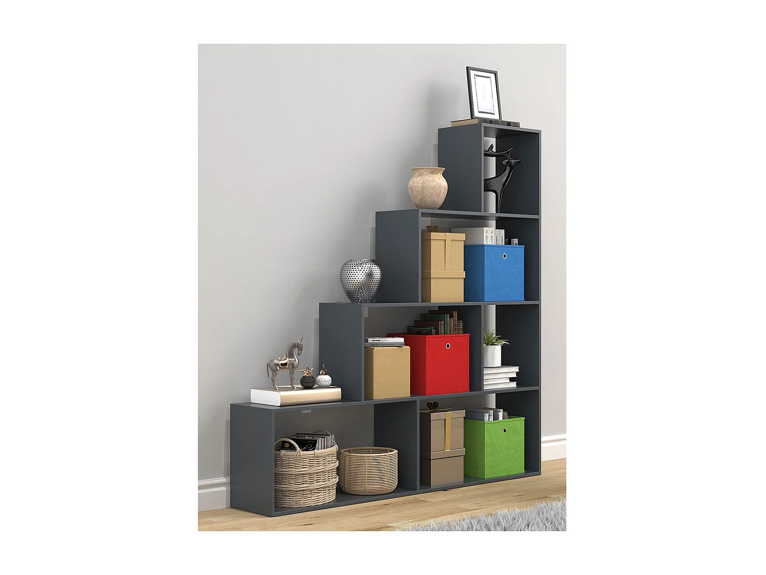 Stand Rack Dubila Anthracite H. 163 x W. 155 x D. 29 cm