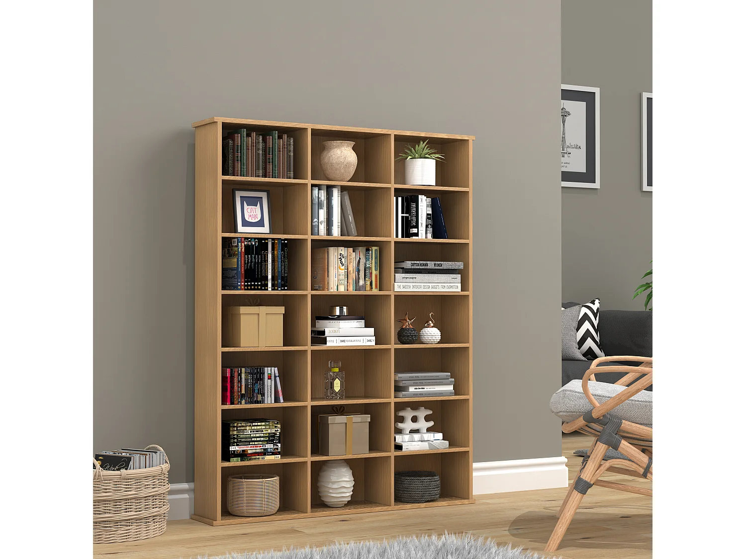 Stand Rack Megosa Book H. 136 x W. 105 x D. 19 cm