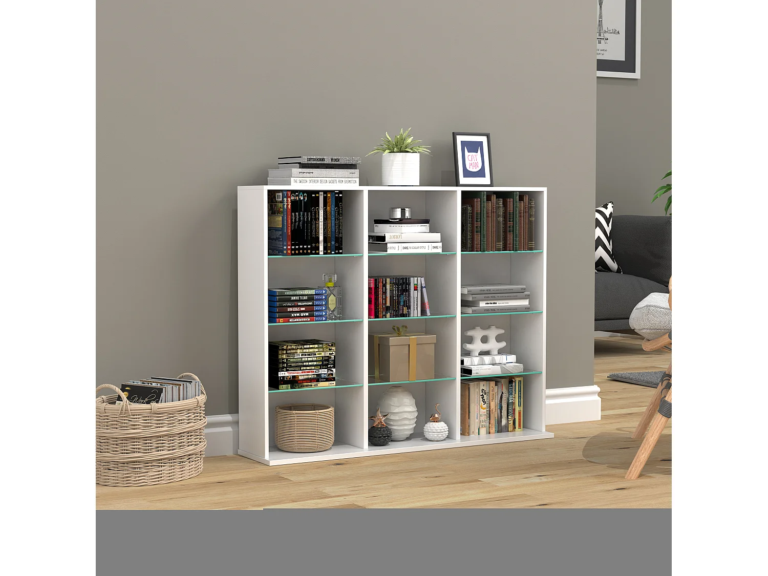 Drewniana półka na półkę regału ZilasL