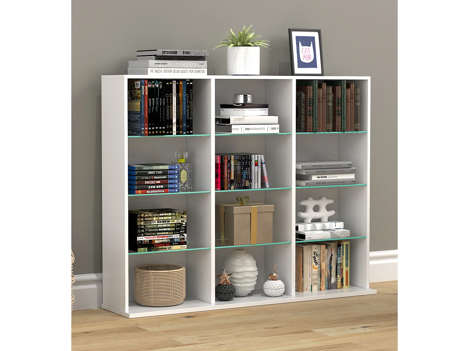 Drewniana półka na półkę regału ZilasL