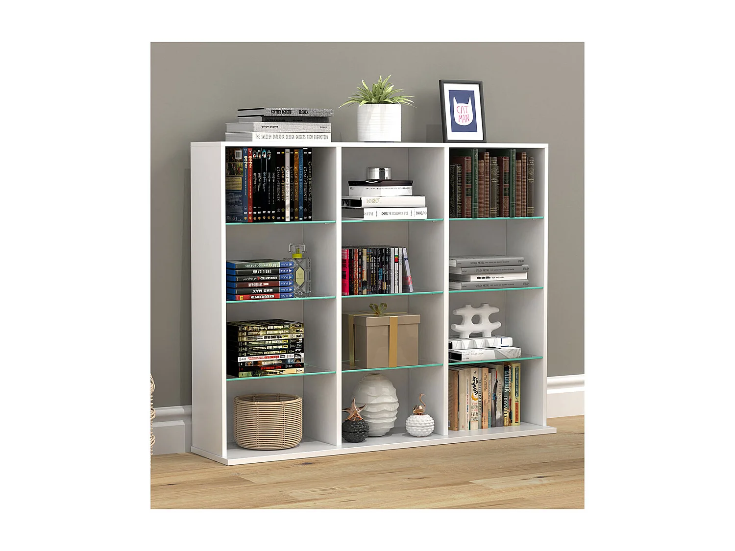 Drewniana półka stojąca Regał Półka ZilasL