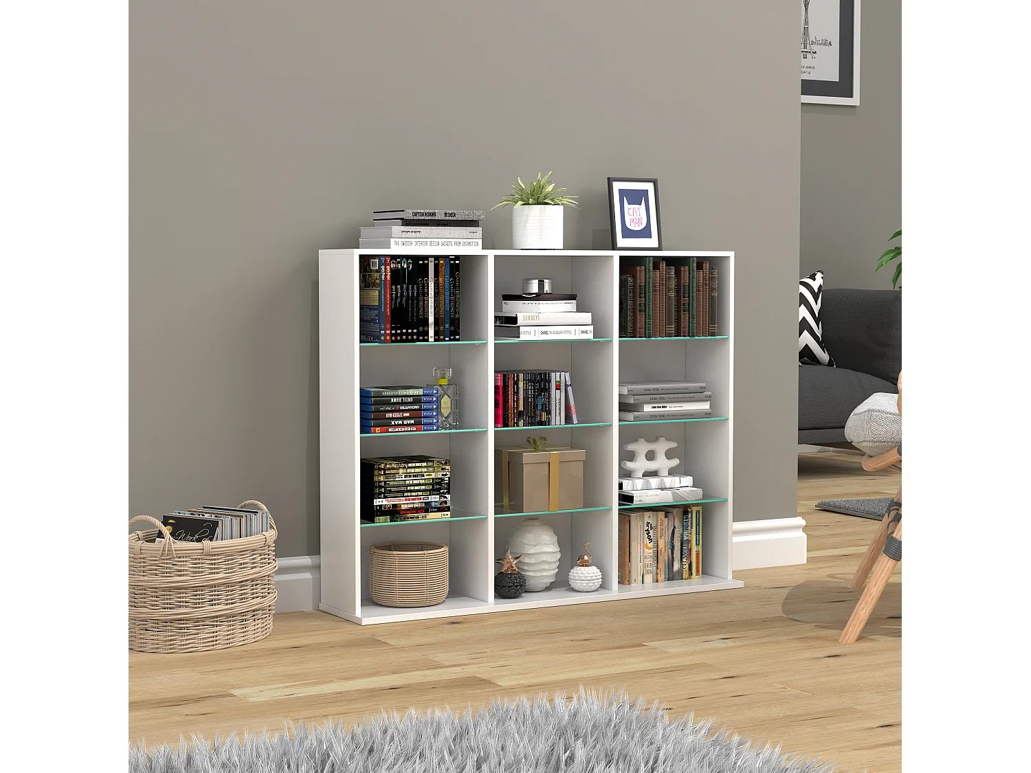 Drewniana półka stojąca Regał Półka ZilasL