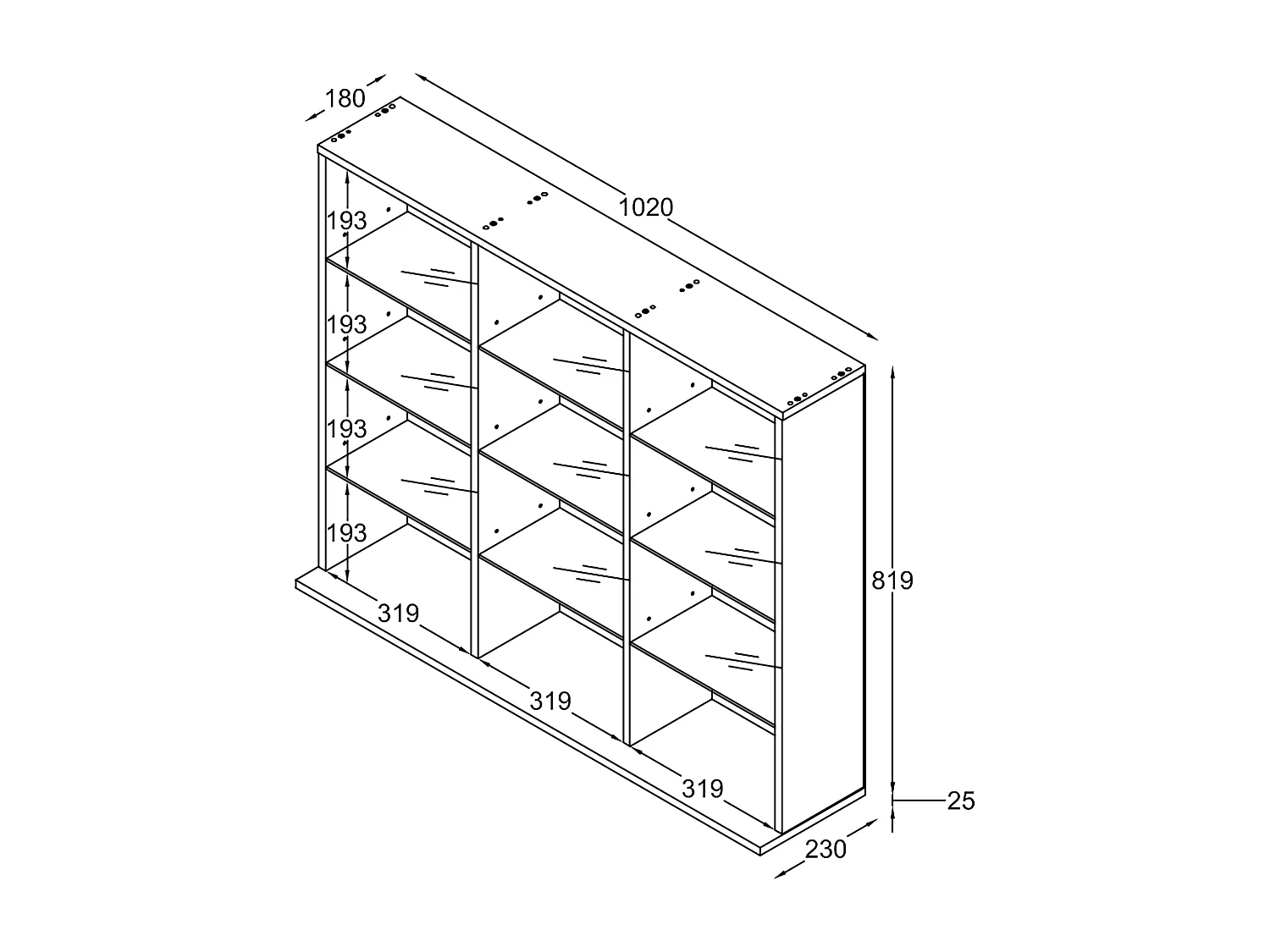 Drewniana półka stojąca Regał Półka ZilasL
