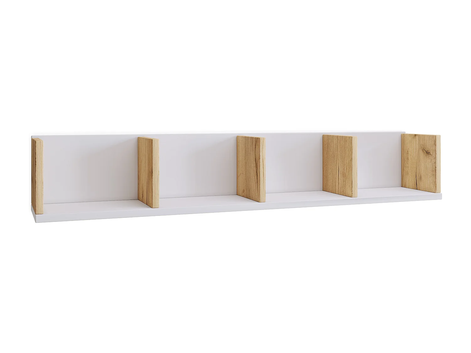 Wall Rack Honsa White / Honey oak H. 15 x W. 97 x D. 17 cm