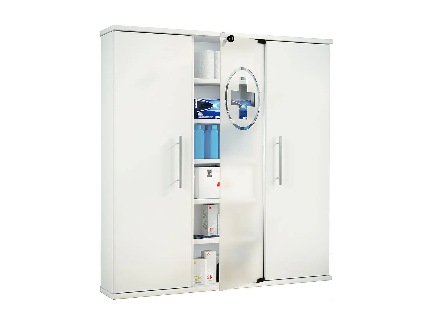 Medical cabinet Santila white H. 92 x W. 88 x D. 18 cm