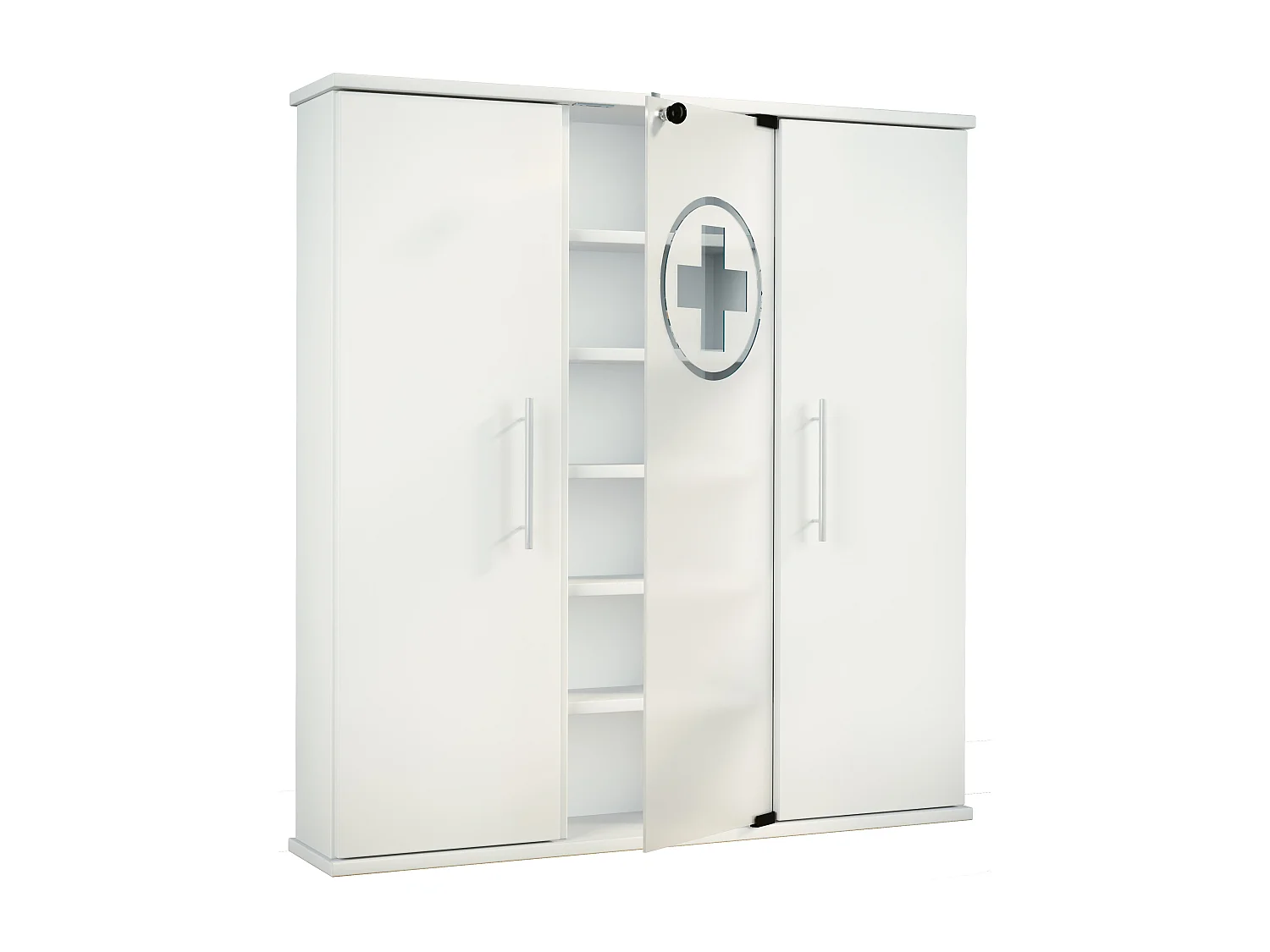 Medical cabinet Santila white H. 92 x W. 88 x D. 18 cm