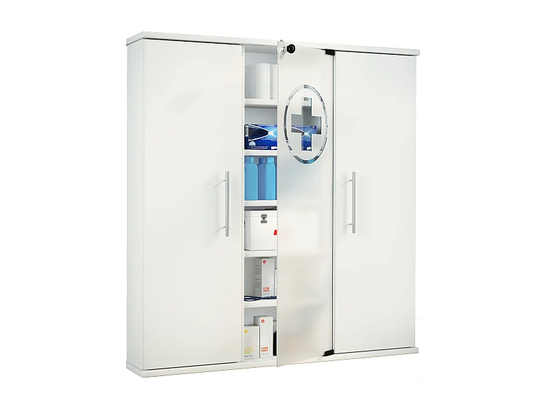 Medical cabinet Santila white H. 92 x W. 88 x D. 18 cm