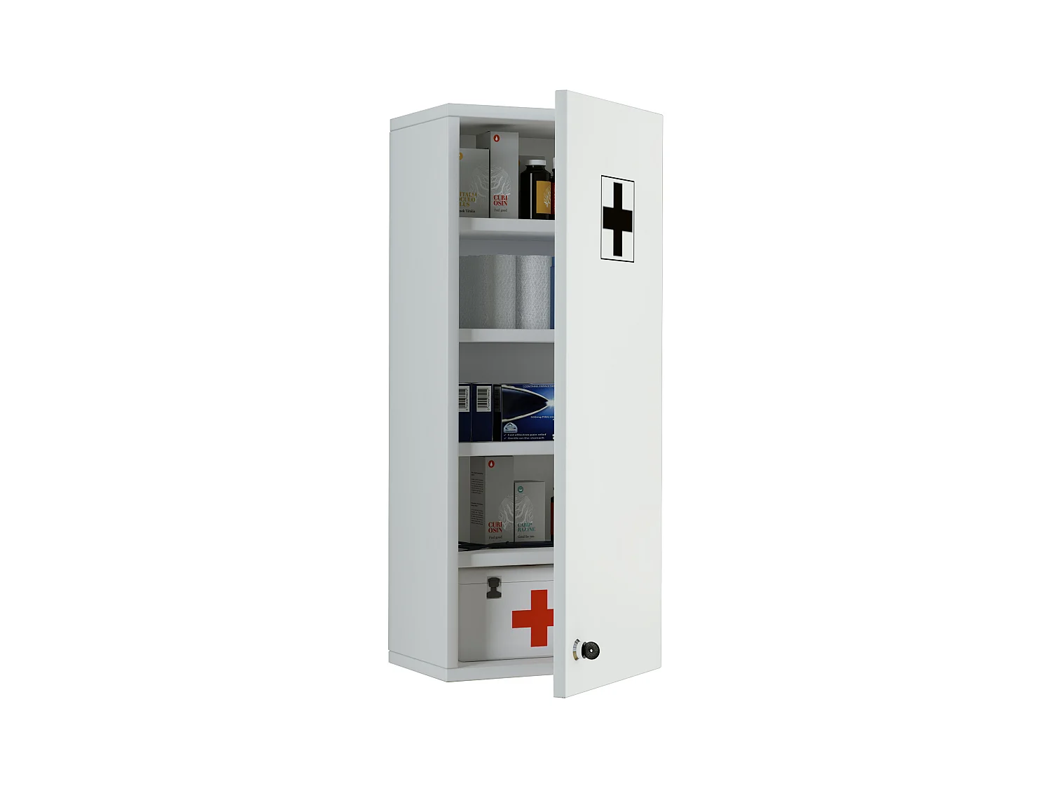 Medical cabinet Medasa White H. 70 x W. 27 x D. 19 cm