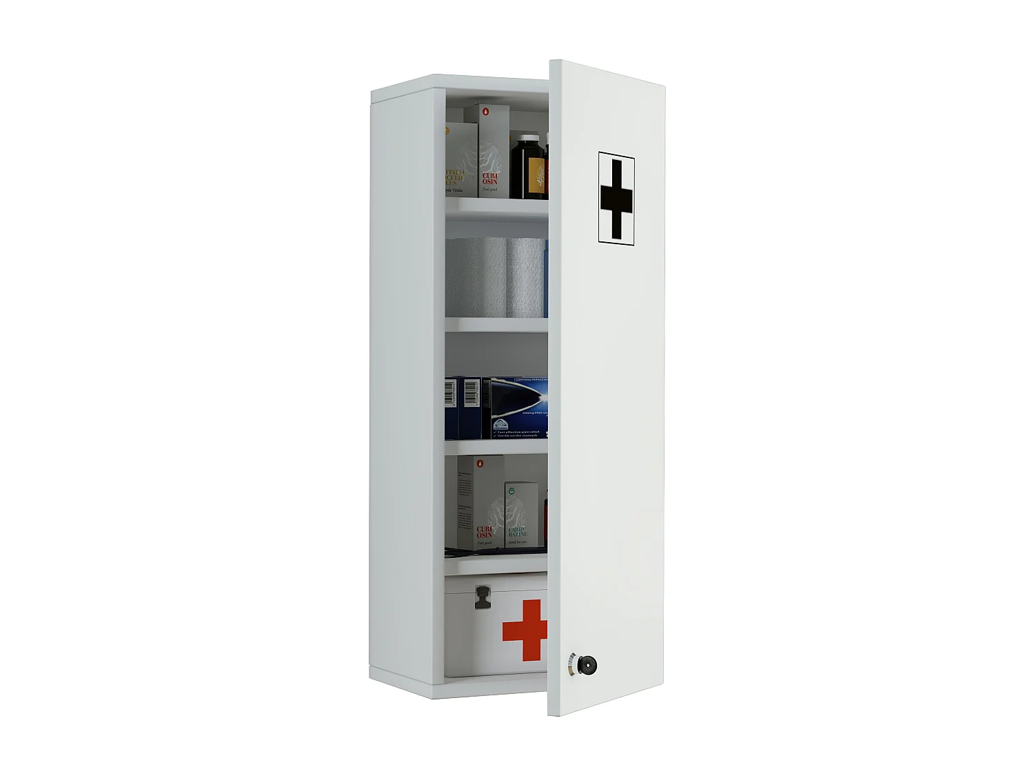 Medical cabinet Medasa White H. 70 x W. 27 x D. 19 cm