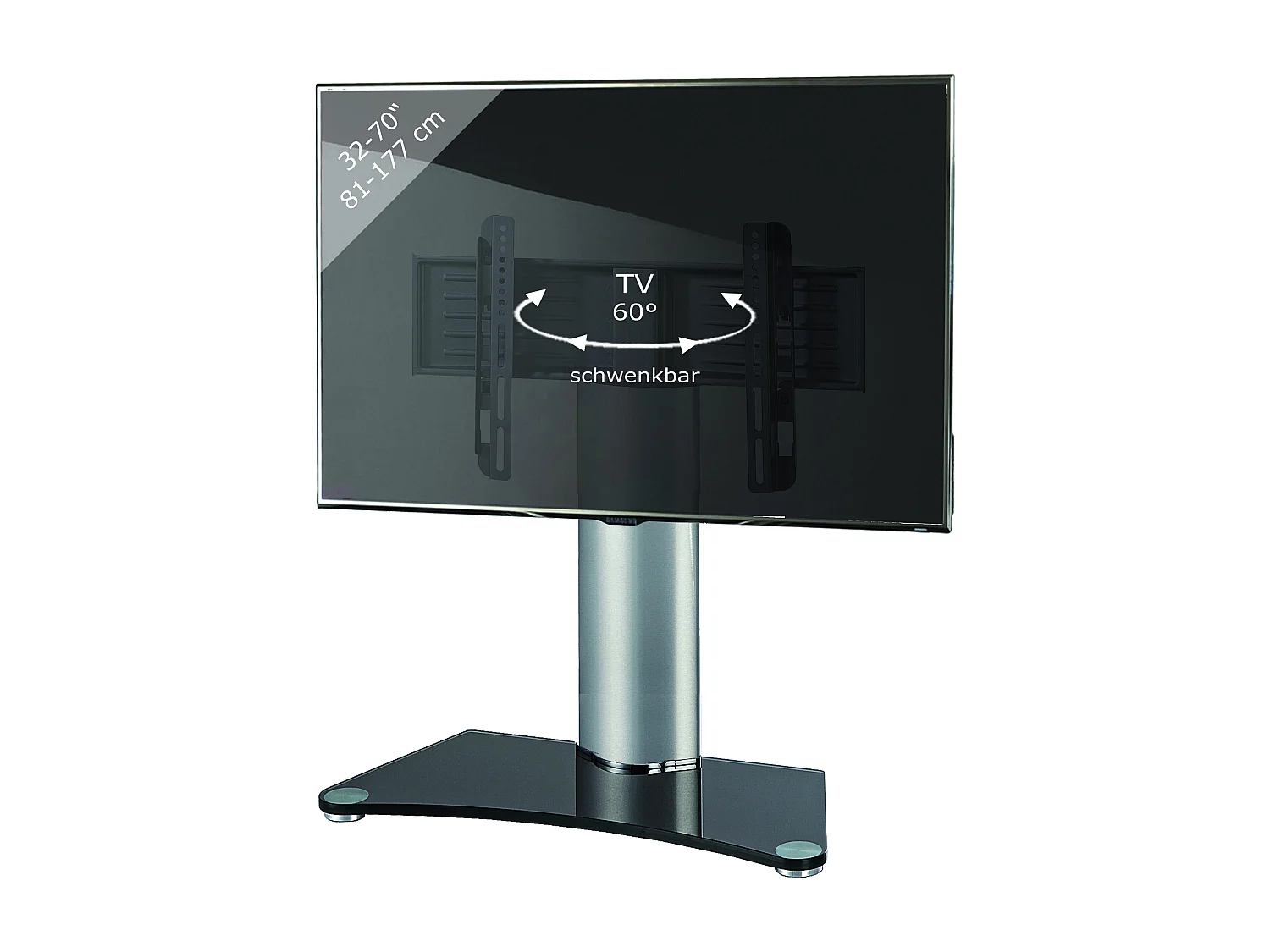 Piano porta TV in vetro Windoxa Maxi