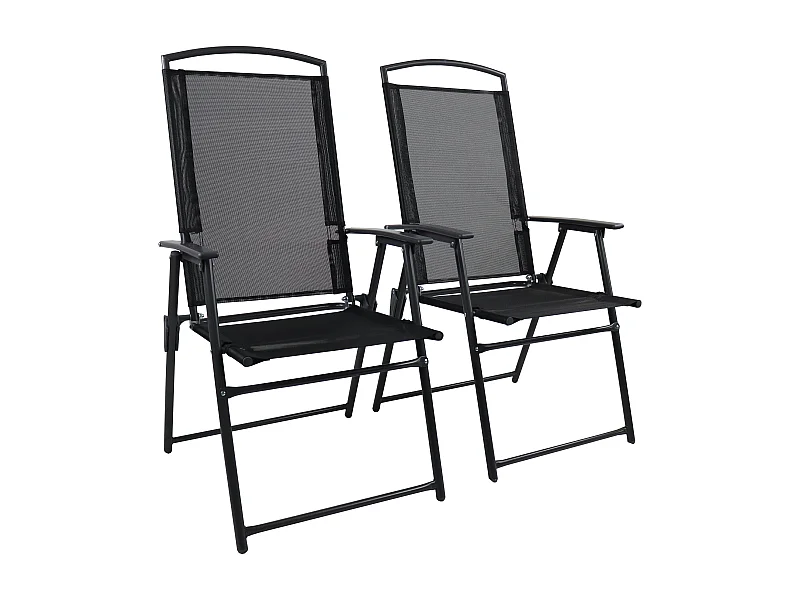 Garden chair Camping Anthracite H. 105 x W. 61 x D. 56 cm