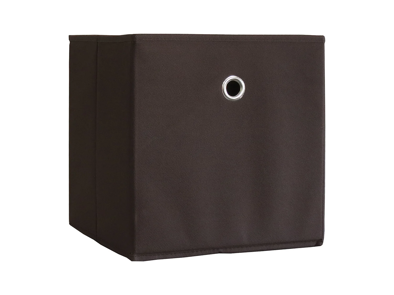 VCM Lot de 2 boîtes pliantes Boîte pliante en tissu Boîte pliante Boîte à étagères Rangement Boxas (brun foncé)