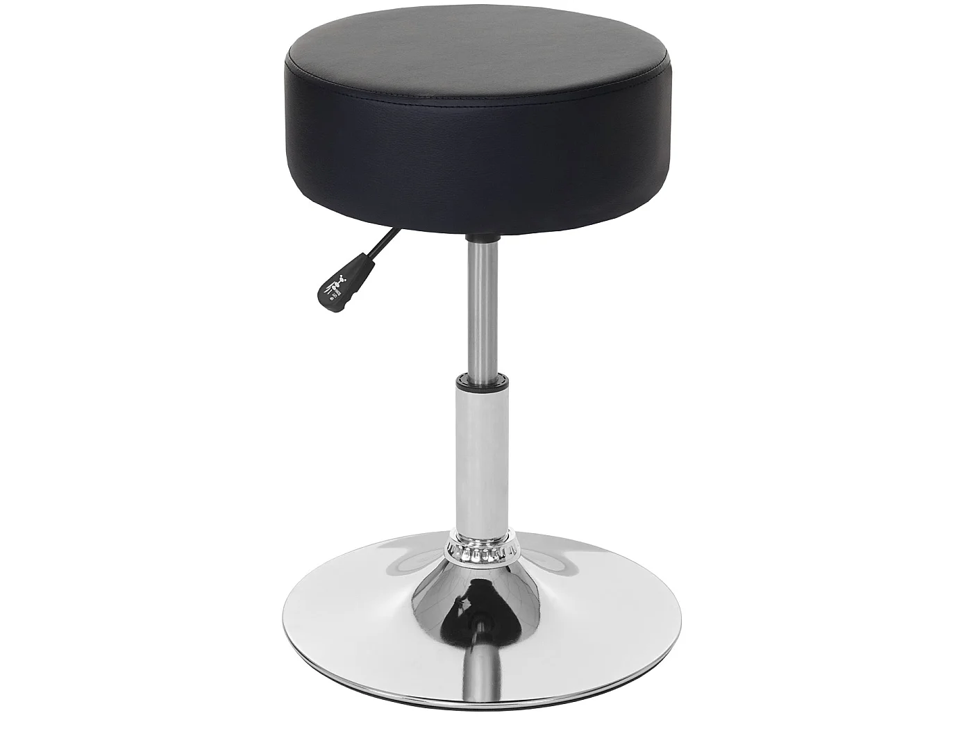 Set van 2 krukken MCW-C22,  kunstleer, zwart