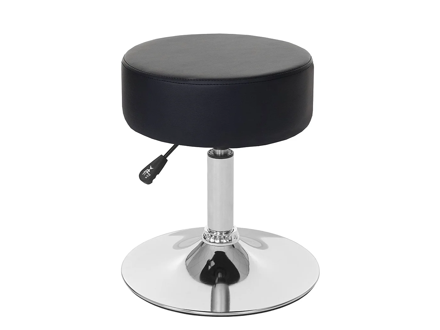 Lot de 2 tabourets MCW-C22,  similicuir noir