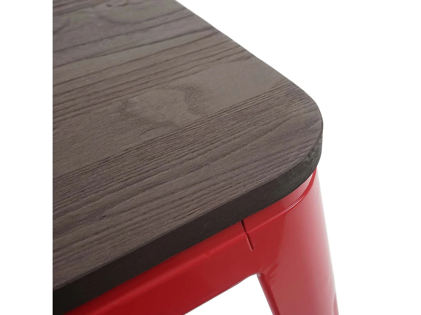 Kruk MCW-A73 (set van 2) Houten zitting,  rood