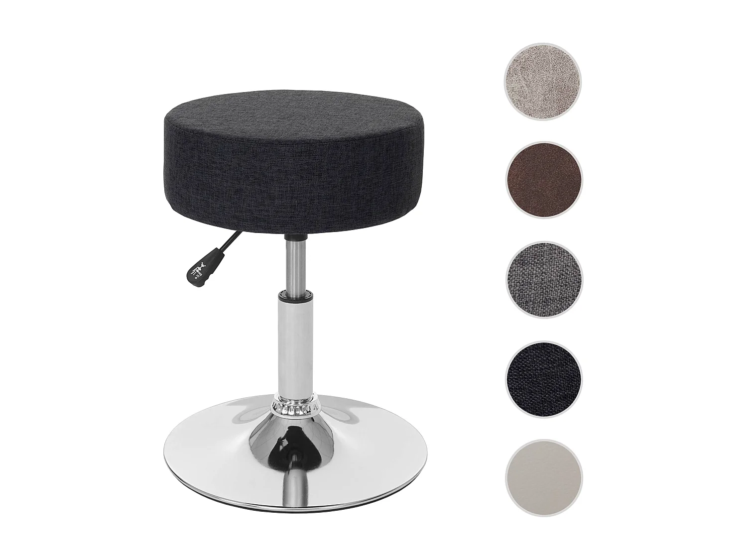 Hocker MCW-C22, Textil, dunkelgrau