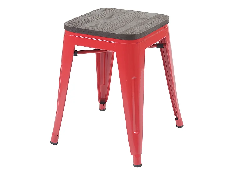 Kruk MCW-A73 incl. houten zitting,  rood