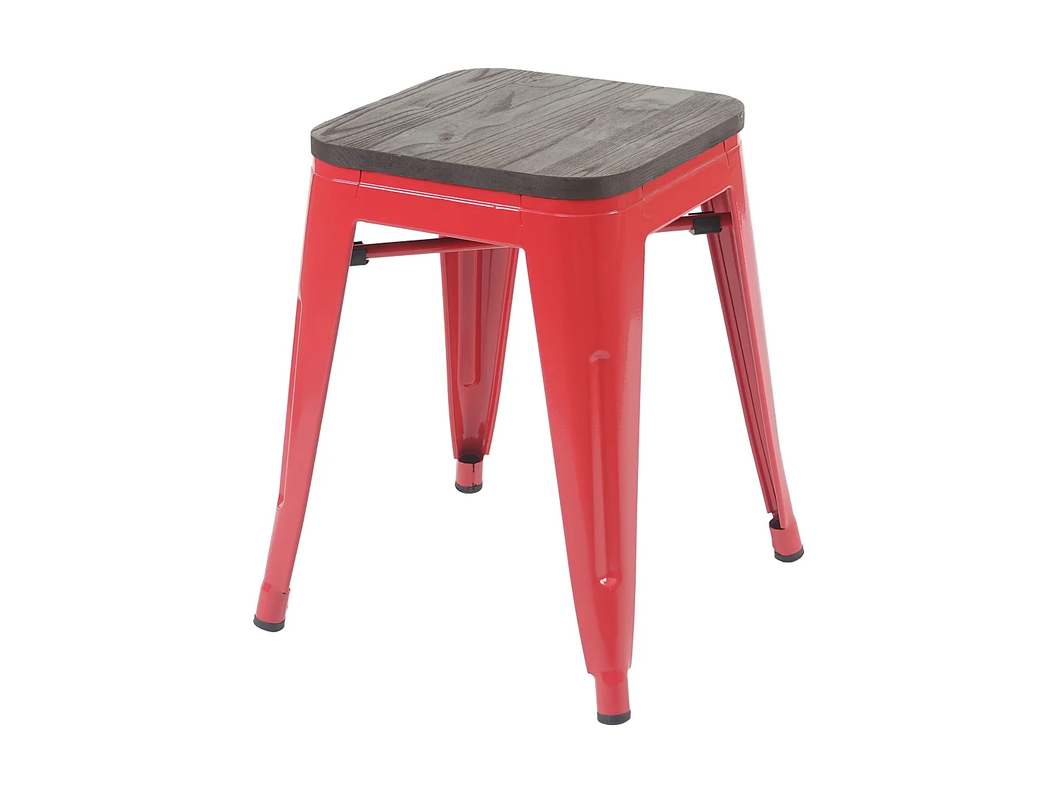 Kruk MCW-A73 incl. houten zitting,  rood