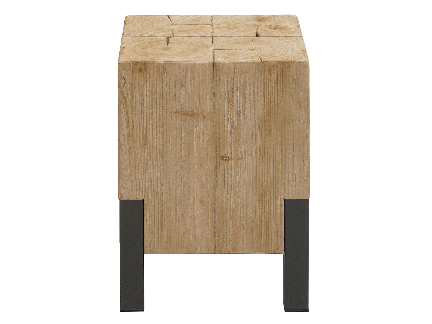 Taboret MCW-L76, stołek drewniany