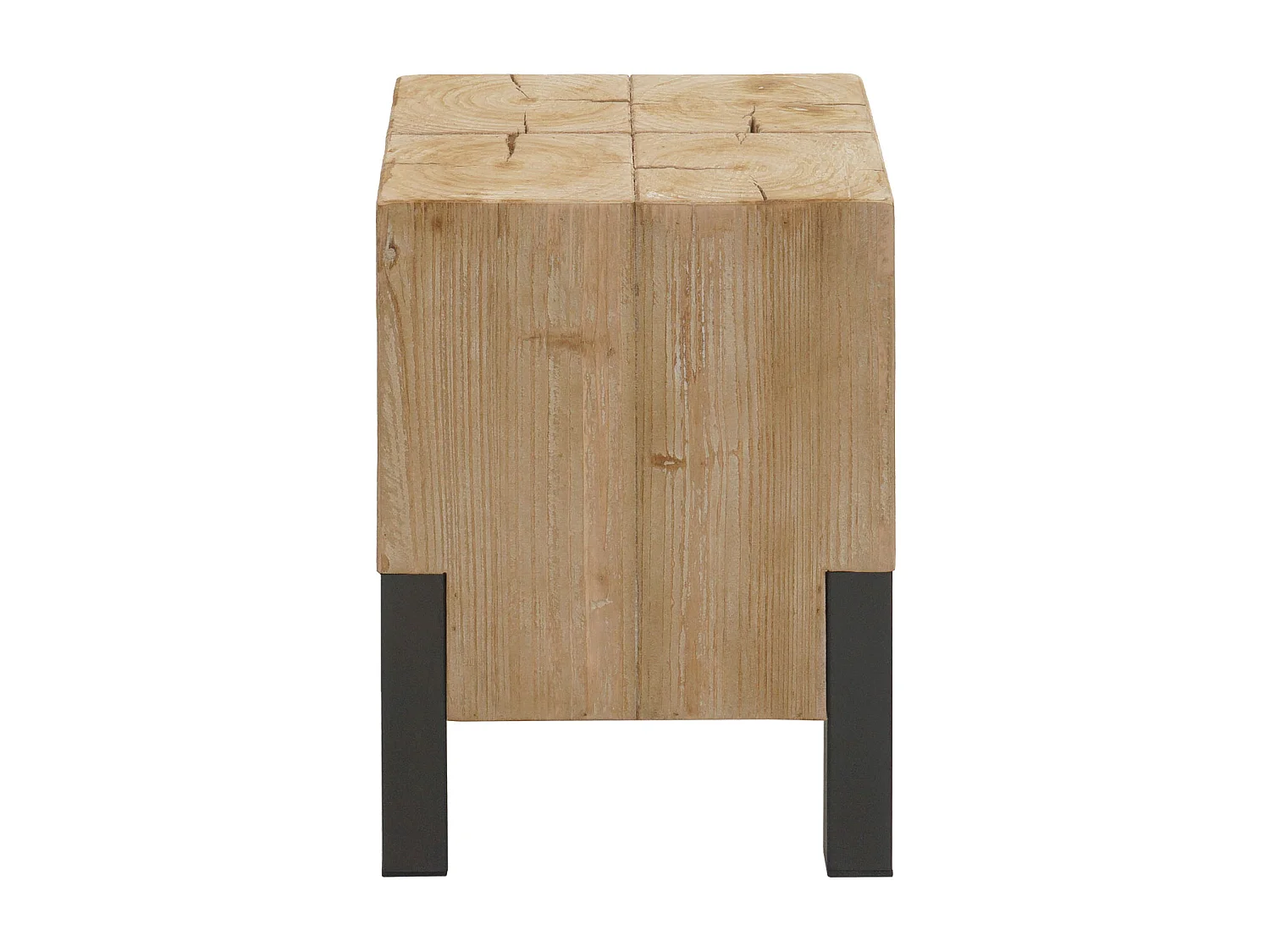 Taboret MCW-L76, stołek drewniany
