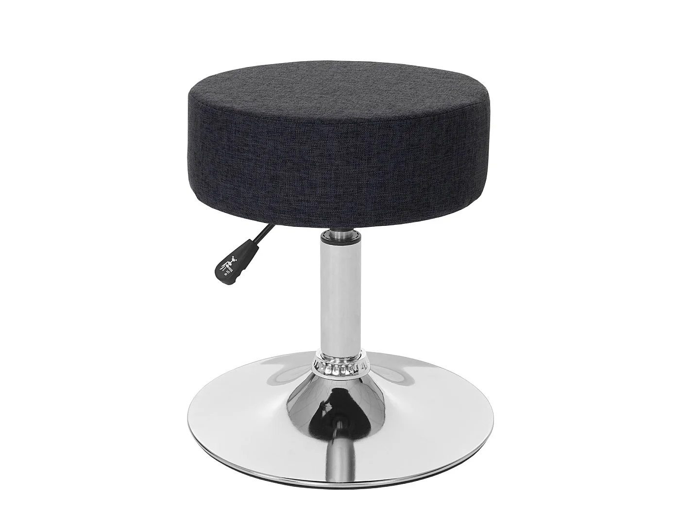 Lot de 2 tabourets MCW-C22,  gris foncé