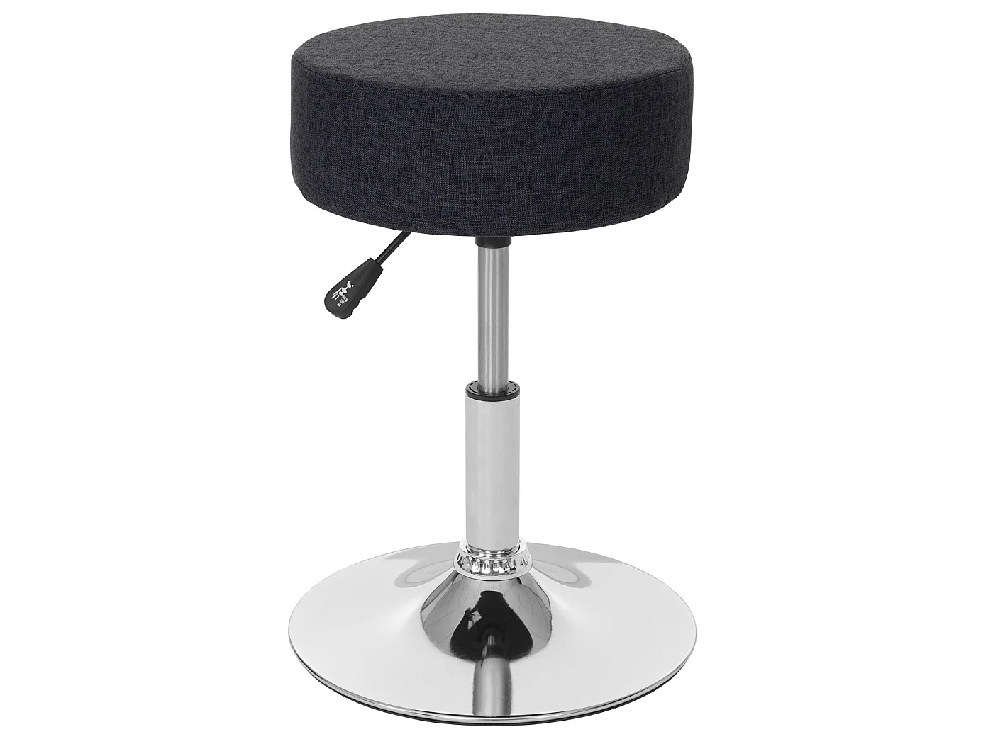 Zestaw 2 stołków MCW-C22,  tekstylny, ciemnoszary