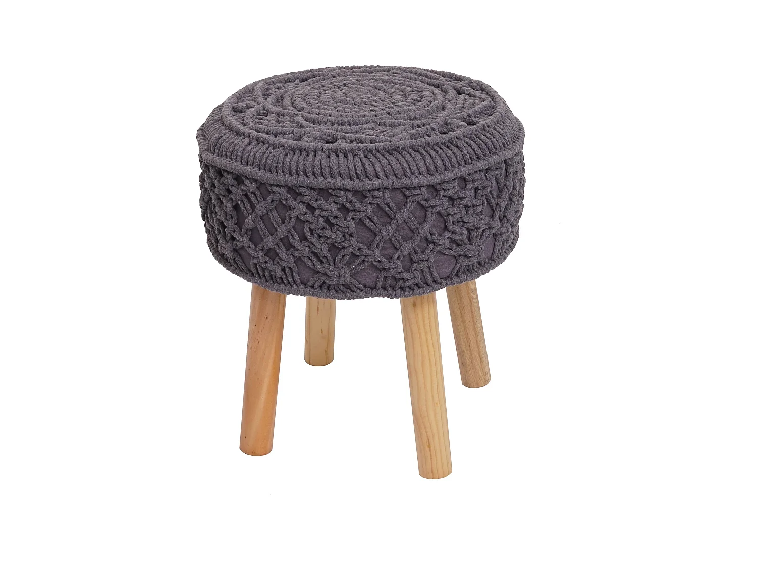 Pouf MCW-J43,  gris foncé
