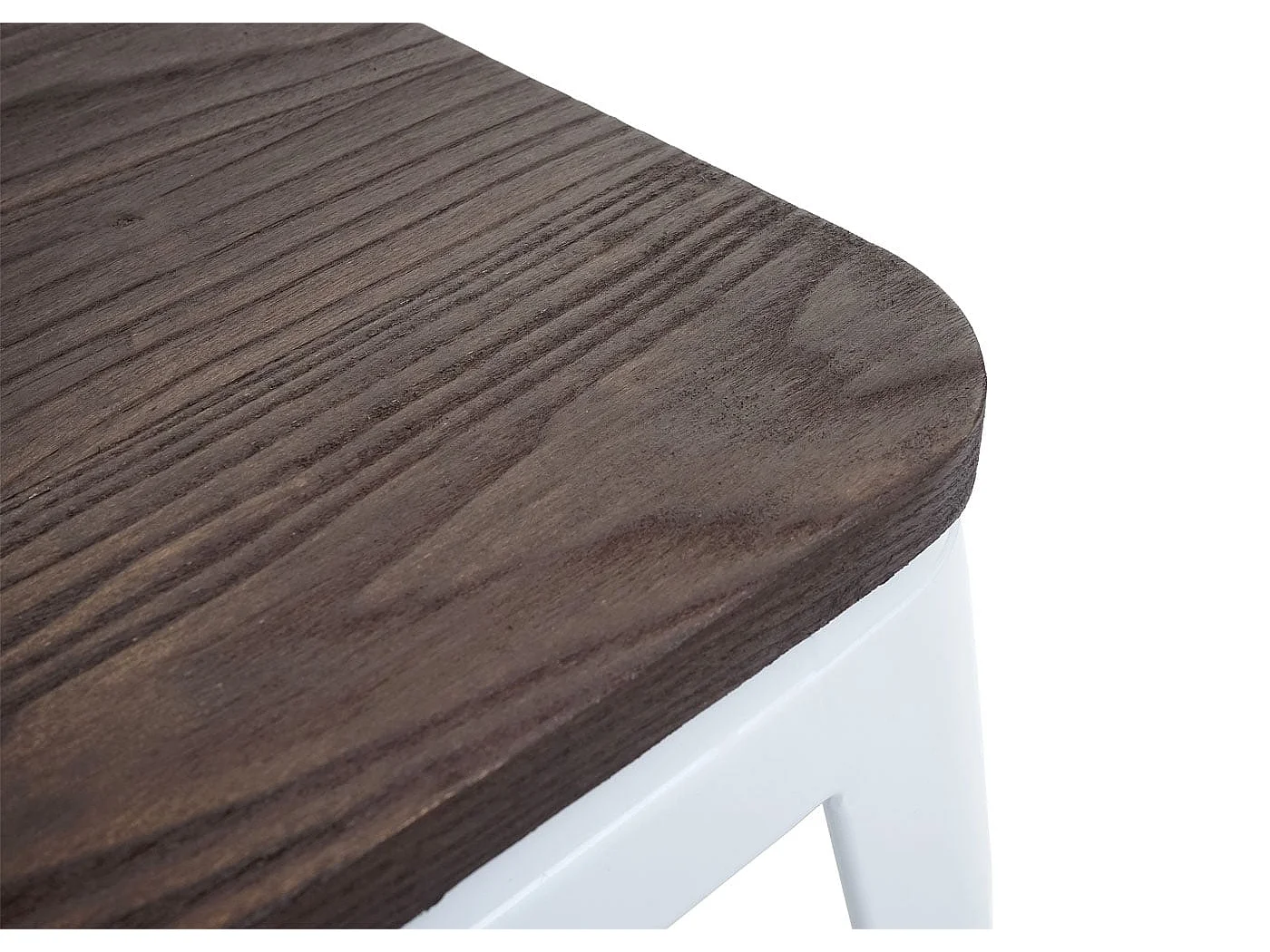 Kruk MCW-A73 (set van 6) Houten zitting,  wit