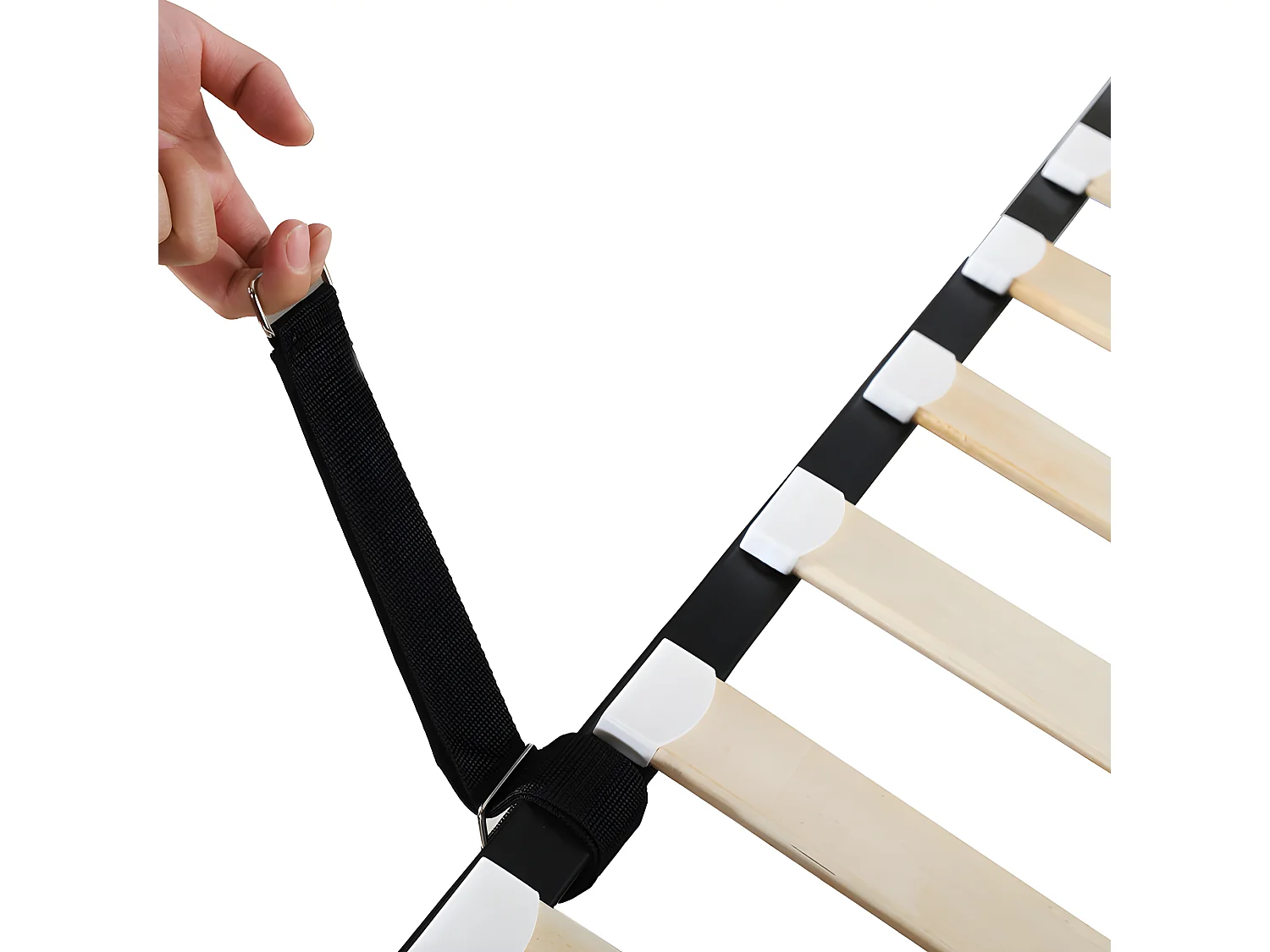 Cama canapé tapizada en tejido de lino - 180x200cm - convertible en 2 camas individuales - Beige