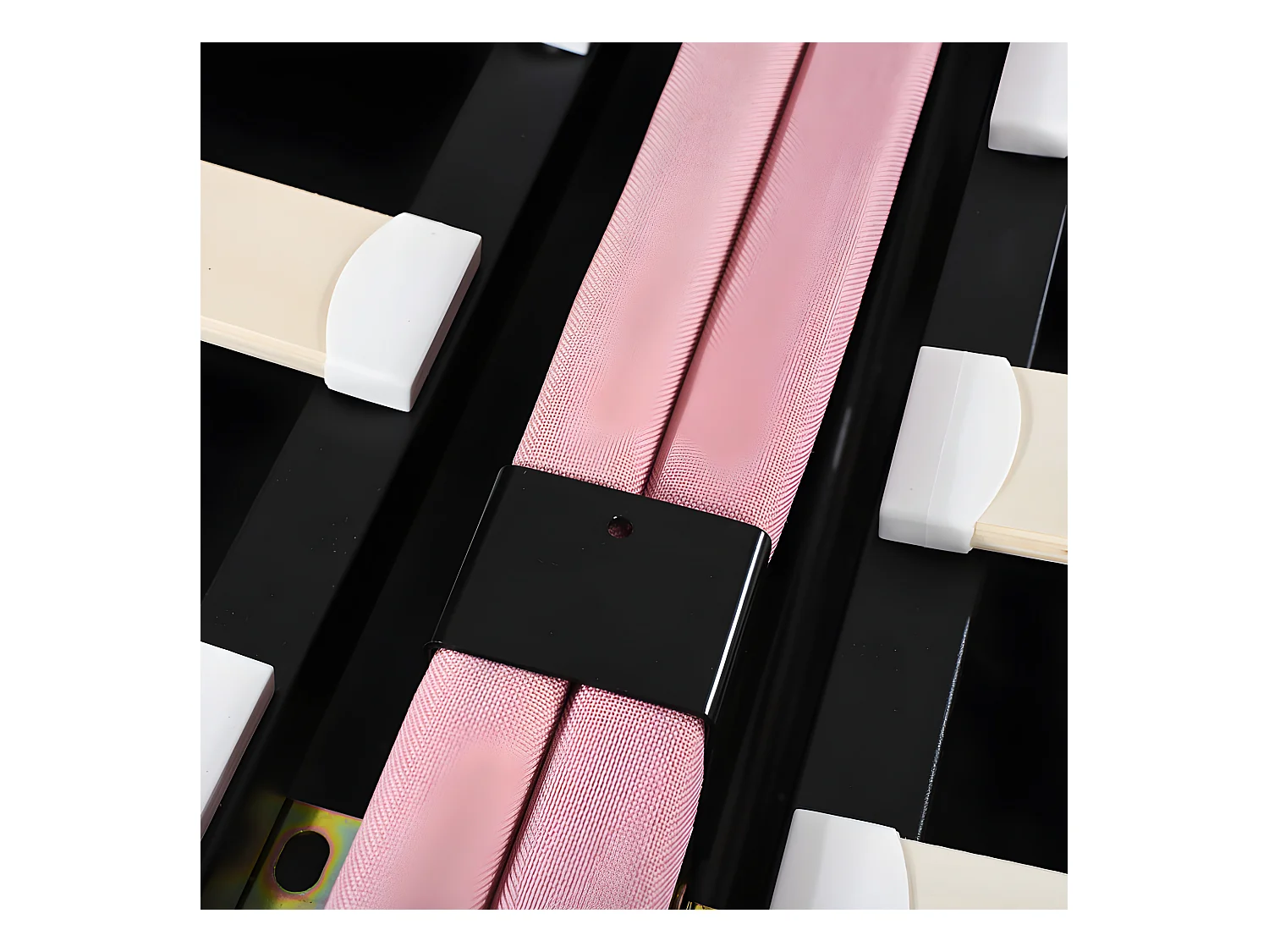 Gepolstertes Stauraumbett aus Leinenstoff – 180 x 200 cm – umwandelbar in 2 Einzelbetten – Rosa