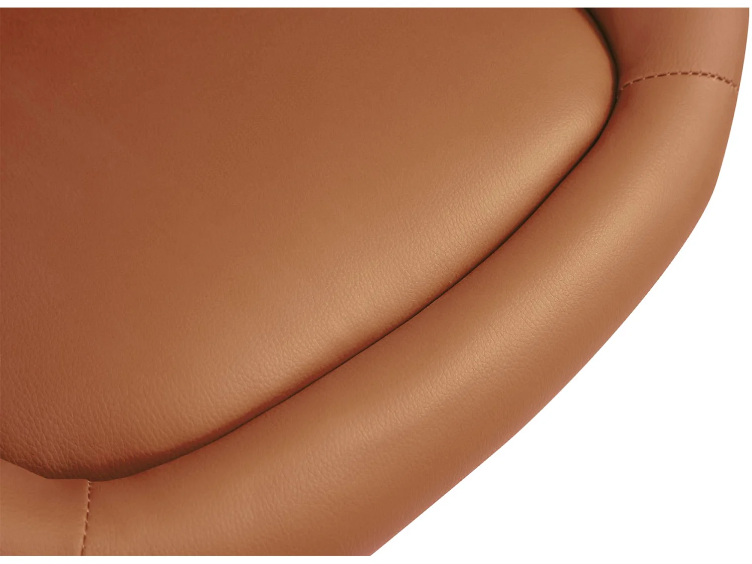 Tabourets de bar - Similicuir & Métal chromé - Marron clair - Miami V2