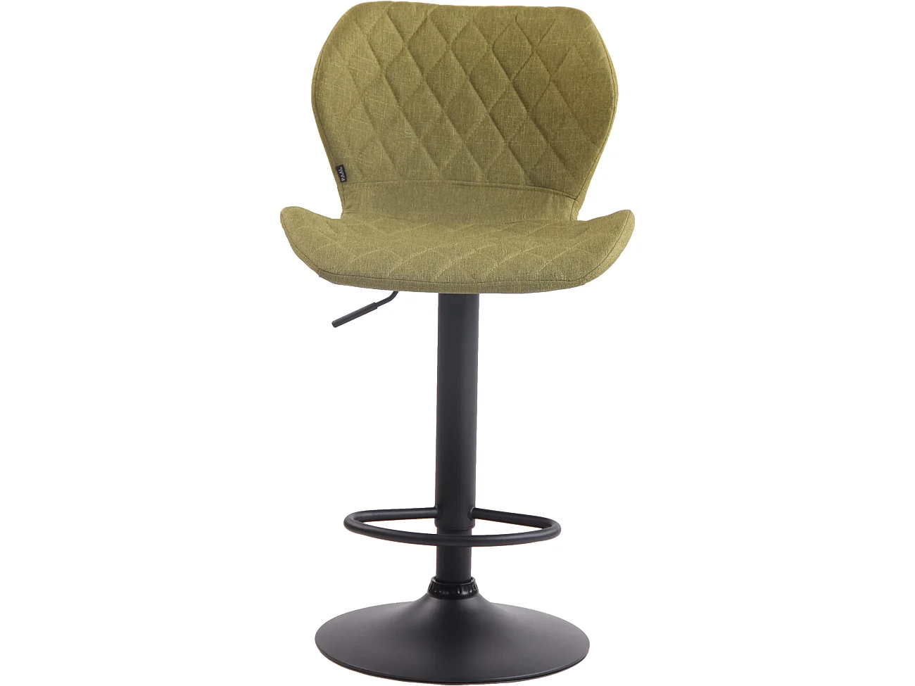 Lot de 2 Tabourets de bar - Tissu & Métal - Vert - Cork