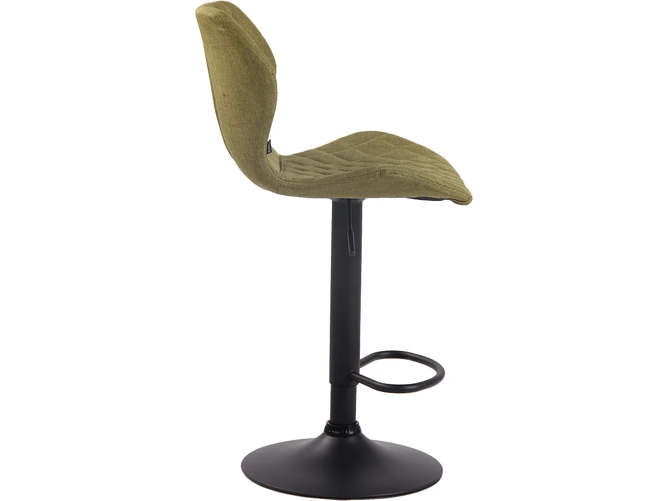 Lot de 2 Tabourets de bar - Tissu & Métal - Vert - Cork