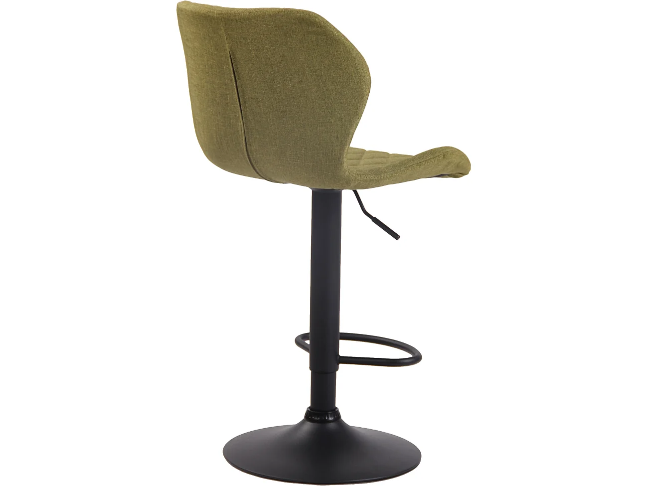 Lot de 2 Tabourets de bar - Tissu & Métal - Vert - Cork