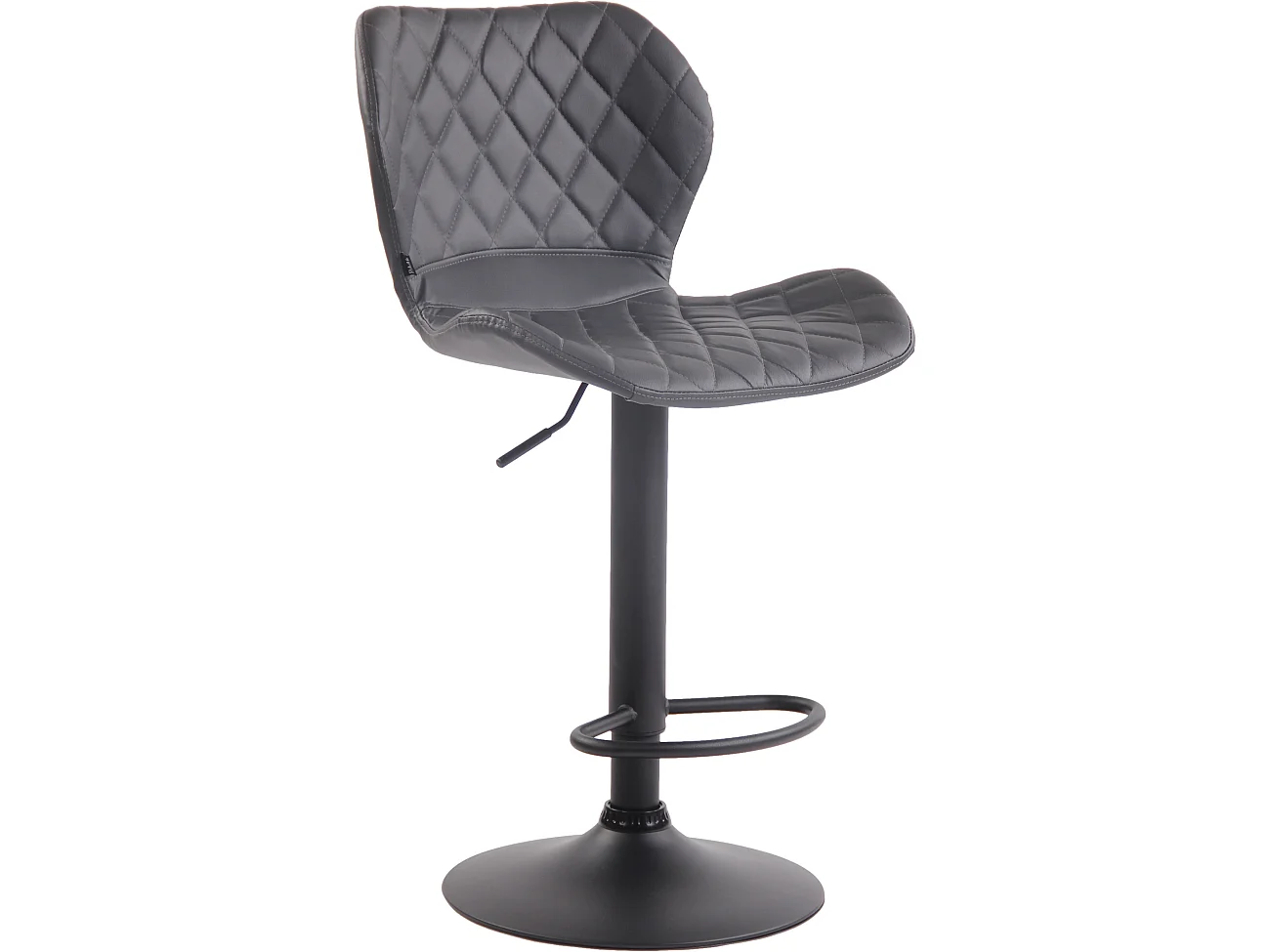 Barkruk - Kunstleer & Metaal - grijs - Cork