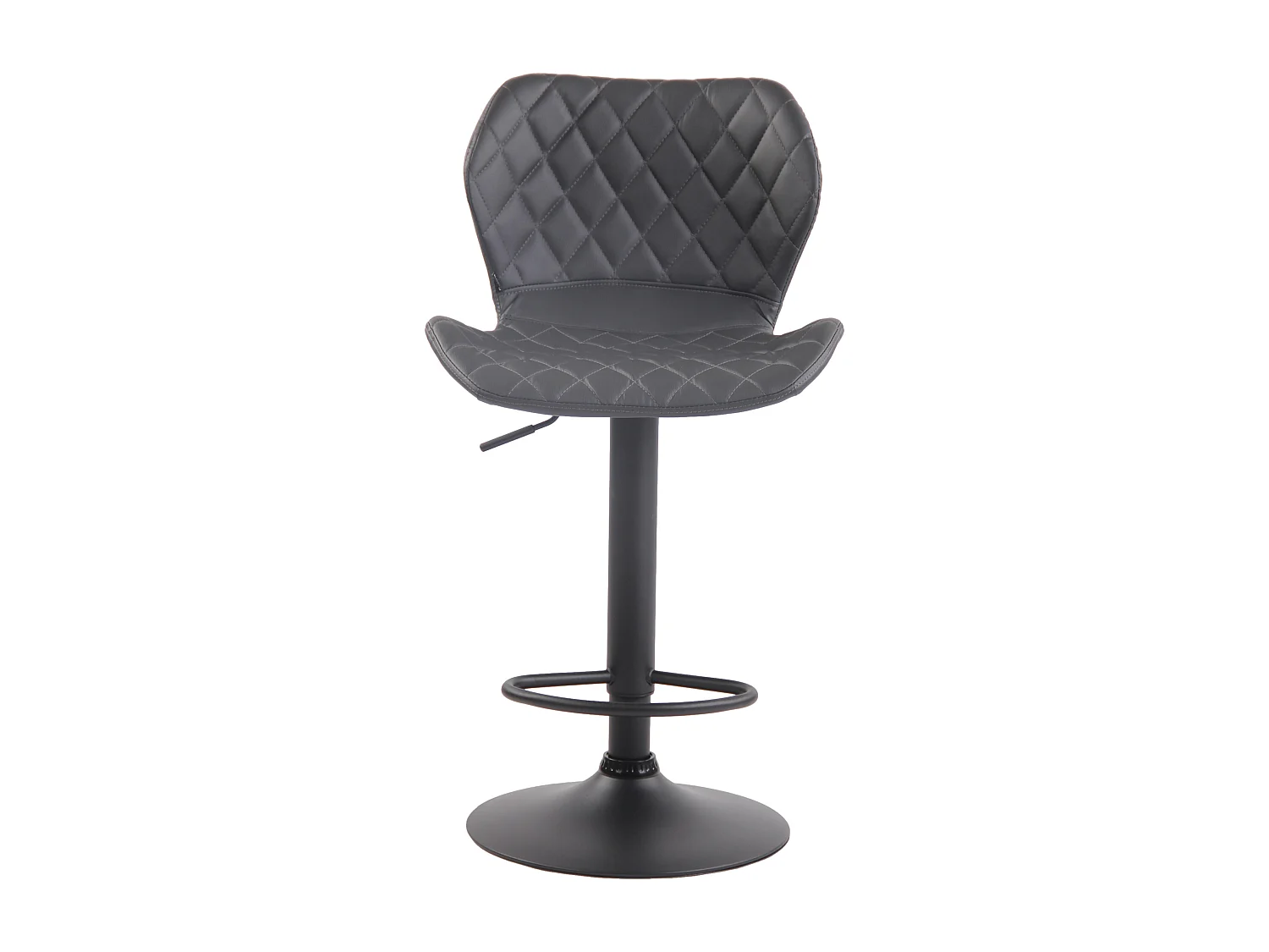 Barkruk - Kunstleer & Metaal - grijs - Cork