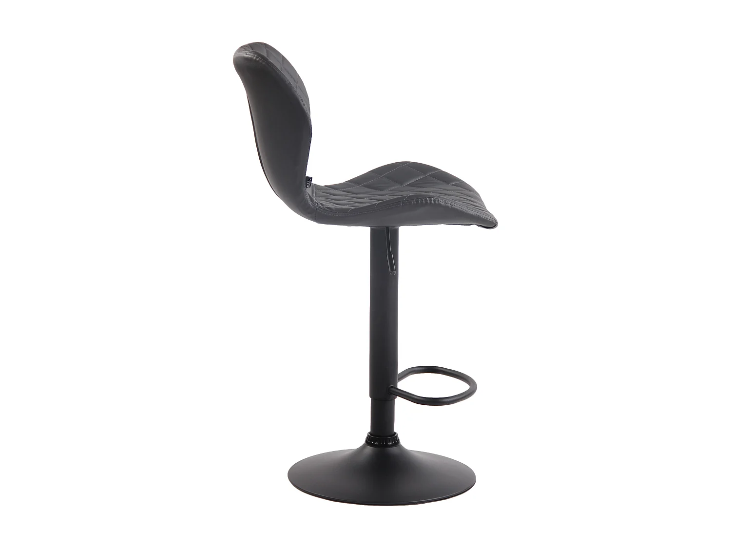 Tabourets de bar - Similicuir & Métal - Gris - Cork