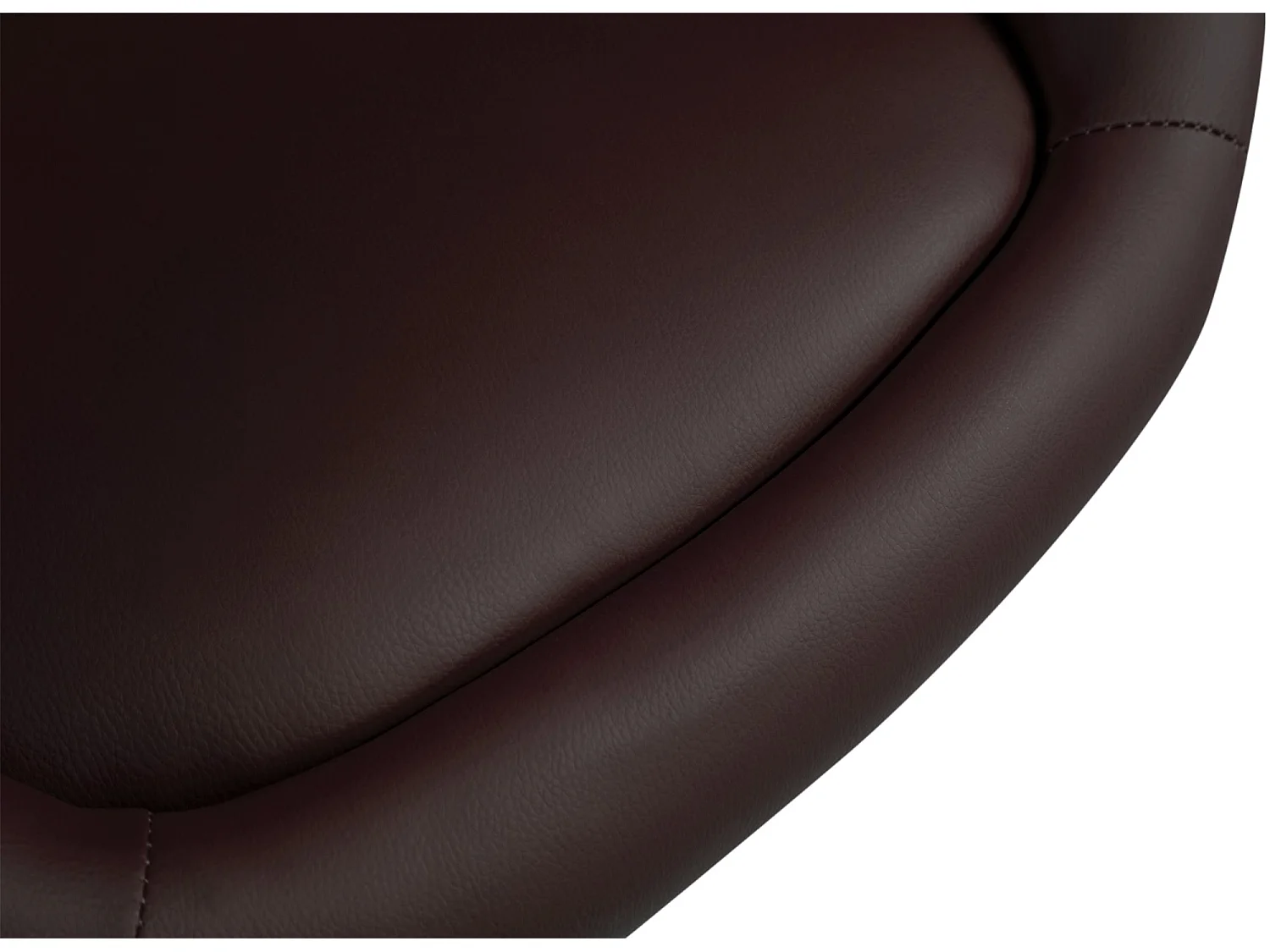 Lot de 2 Tabourets de bar - Similicuir & Métal chromé - Marron - Miami V2