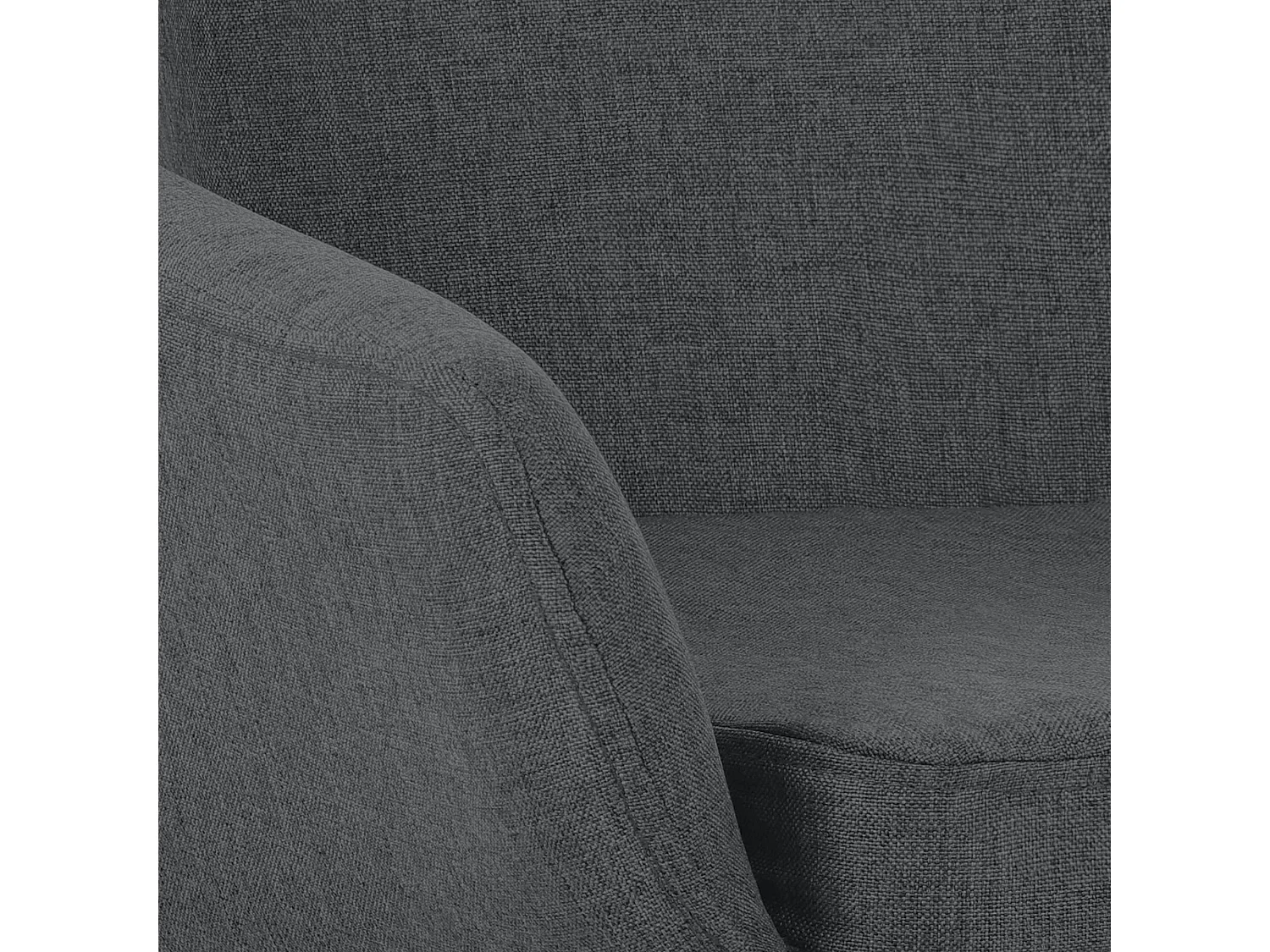 Lot de 2  Tabouret de bar - Tissu - Gris foncé - Grant