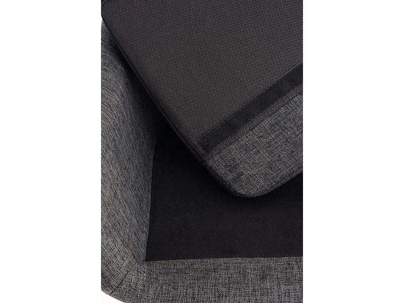 Lot de 2  Tabouret de bar - Tissu - Gris foncé - Grant