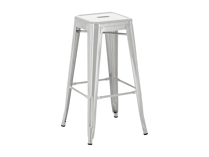 Barhocker - Metall - silber - Joshua