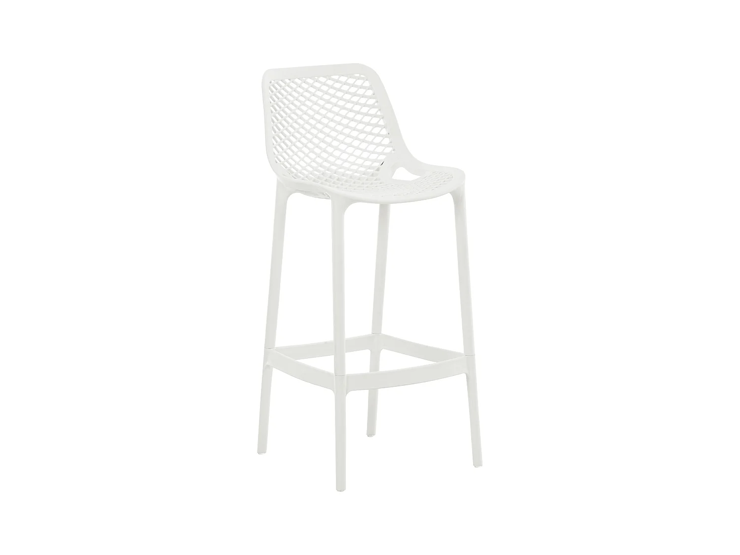 Tabouret de bar - Plastique & Plastique - Blanc - Air