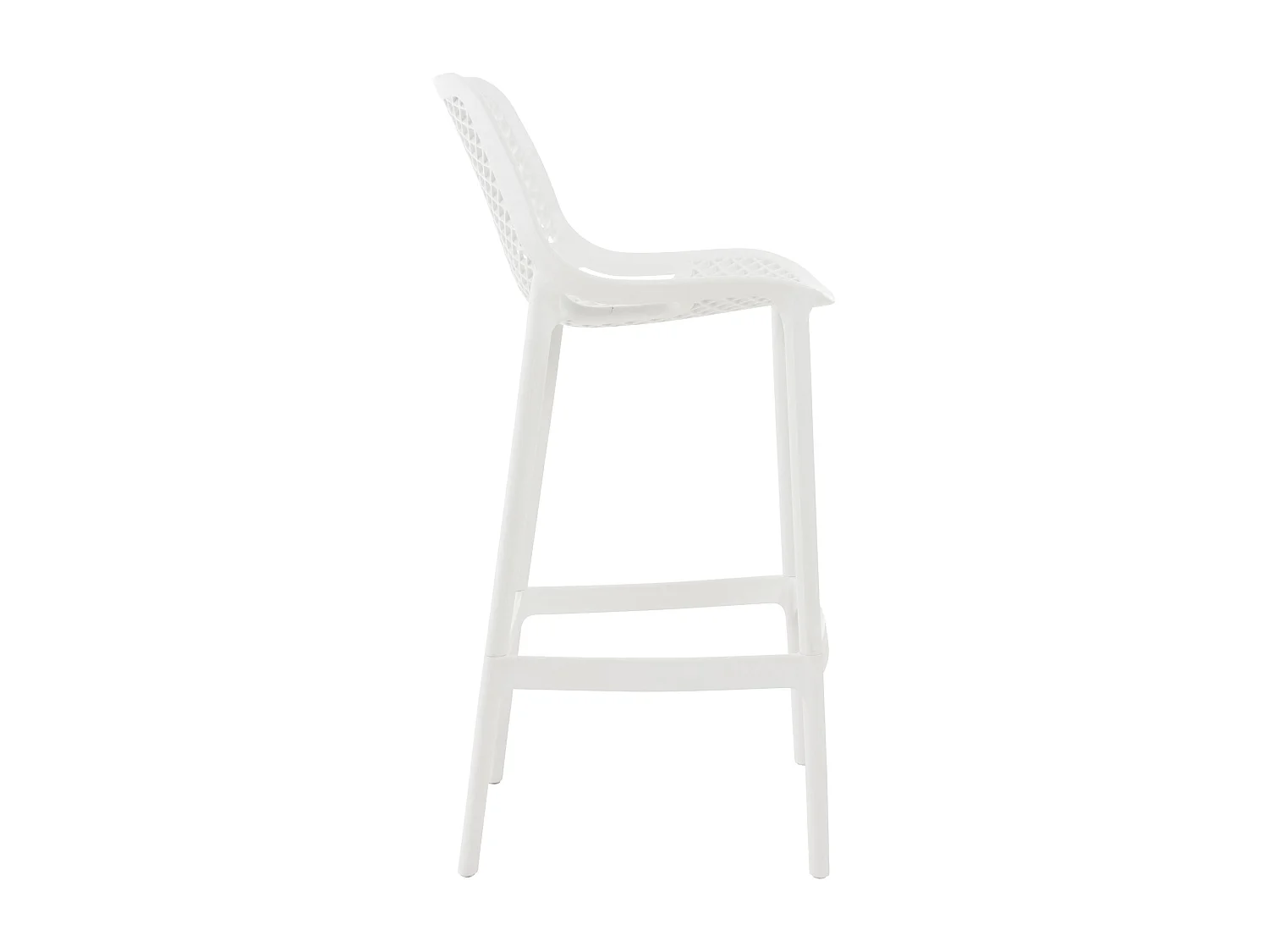 Tabouret de bar - Plastique - Blanc - Air